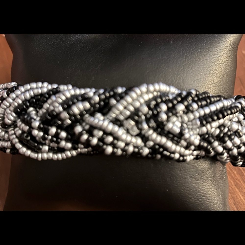 Park lane black and silver Bavaria bracelet